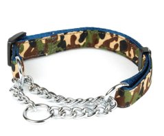 Polostahovací obojek s řetízkem Army M