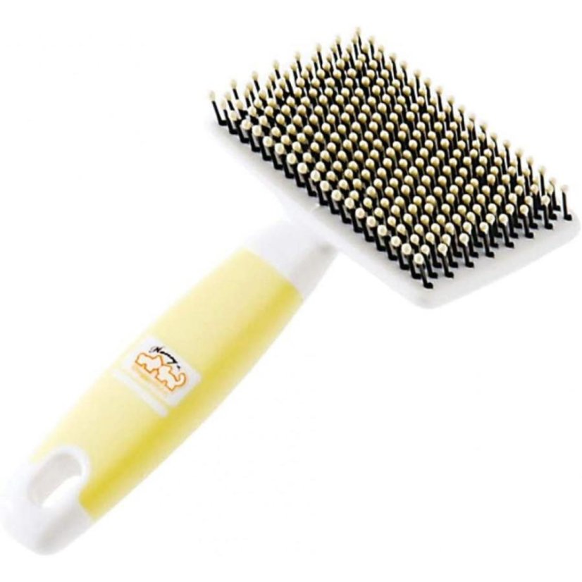 Jemný vyčesávací kartáč s kapkami pro kočky