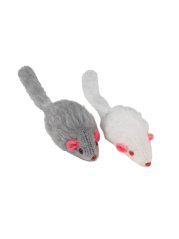 Hračka pro kočky Plyšové myši se šantou kočičí