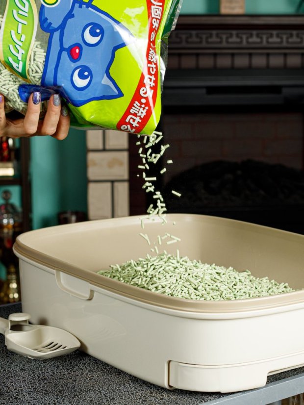 Podestýlka Zelený hrášek s extraktem z bambusu a japonského čaje 6 l