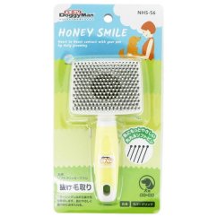 Jemný vyčesávací kartáč s kapkami pro psy