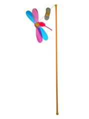 INTERAKTIVNÍ PRUT PRO KOČKU DRAGONFLY – NEPŘEDVÍDATELNÝ POHYB, 115 CM
