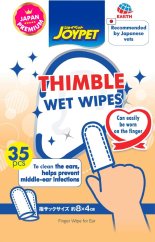 Vlhčené ubrousky na konečky prstů k péči o uši a prevenci zánětů