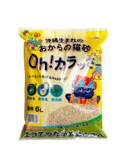 OKINAWA Tofu stelivo pro kočky, 6 l – přírodní, rychle hrudkující a bez zápachu