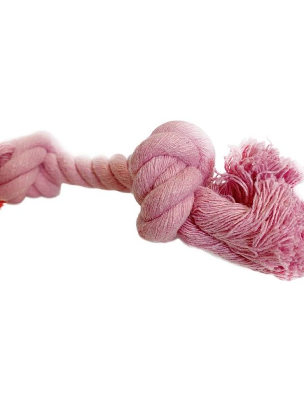 Dentální hračka Provaz jahodová příchuť S