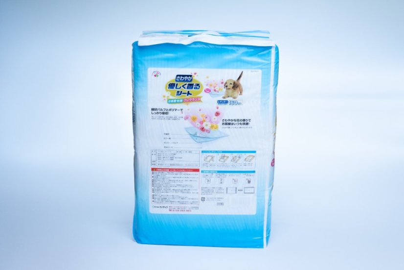 Japonské savé podložky pro výcvik psů a koček s osvěžující vůní, 32 × 44 cm, 160 ks