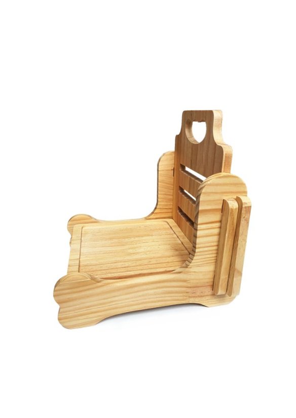 Nastavitelný stůl z přírodního borovicového dřeva