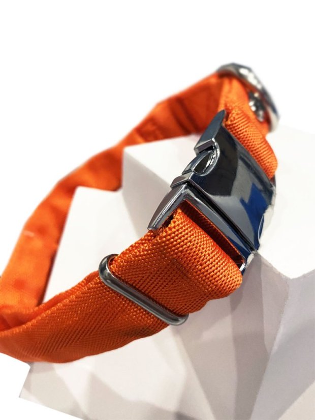 Obojek extra měkký oranžový M