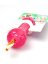 Japan Premium Pet hračka ve tvaru činky na masáž dásní a čištění zubů pro psy, růžová.