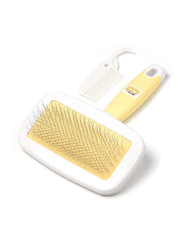 Rozčesávací kartáč pro odstranění línající srsti s hřebenem S