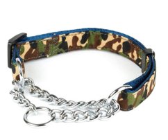 Polostahovací obojek s řetízkem Army M