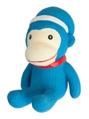 Hračka pro psy pískací z latexu Opice vůně vanilky