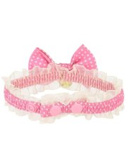 Bezpečný obojek se systémem proti udušení růžový fashion SS