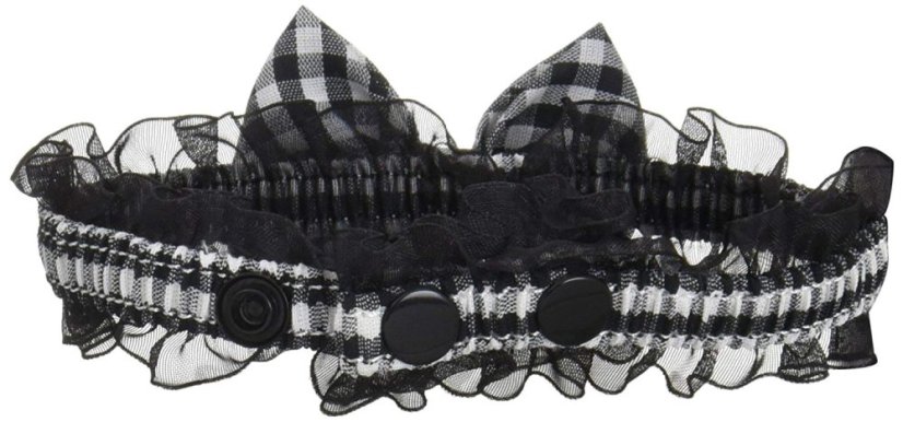 Bezpečný obojek se systémem proti udušení černý fashion SS