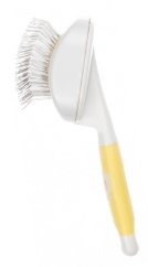 Rozčesávací kartáč s kapkami pro odstranění línající srsti s hřebenem