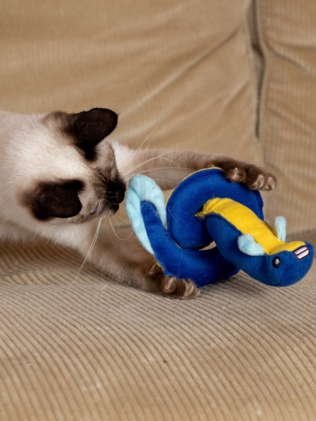 Hračka pro kočky Úhoř