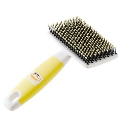 Jemný vyčesávací kartáč s kapkami pro psy