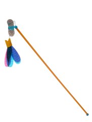 INTERAKTIVNÍ PRUT PRO KOČKU FISH – NEPŘEDVÍDATELNÝ POHYB, 115 CM