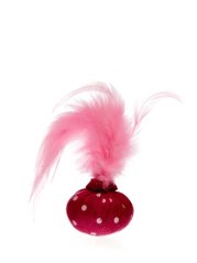 Hračka pro kočky Míč s přírodním peřím se šantou kočičí