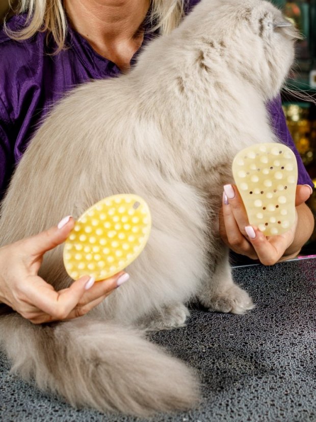 Univerzální ultrasilikonový kartáč na odstranění srsti