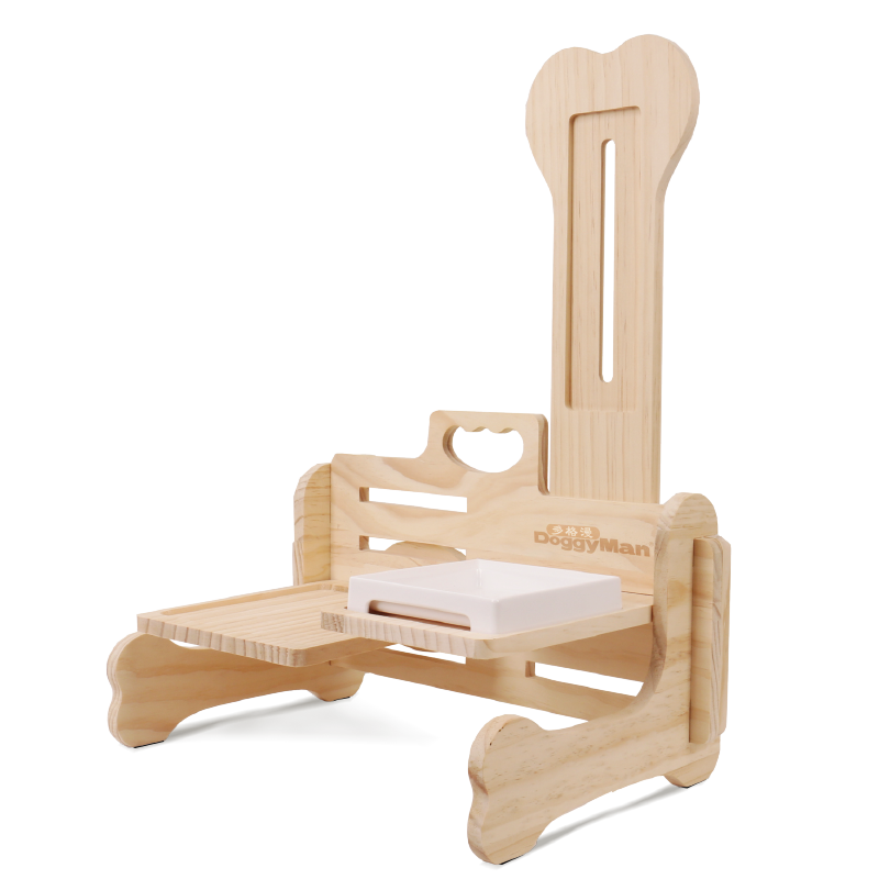 Univerzální nastavitelný dřevěný stůl pro psy a kočky