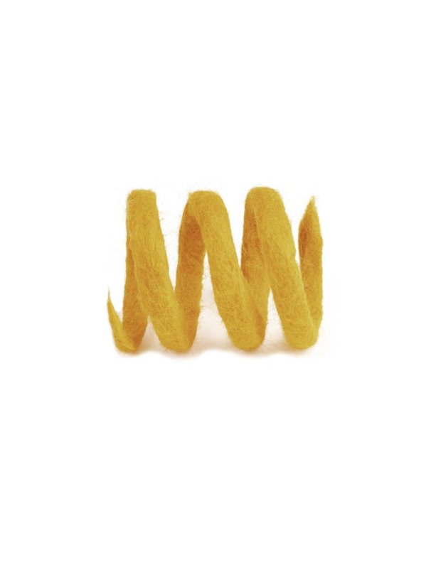 Barevná pružina-spirála z přírodní ovčí vlny