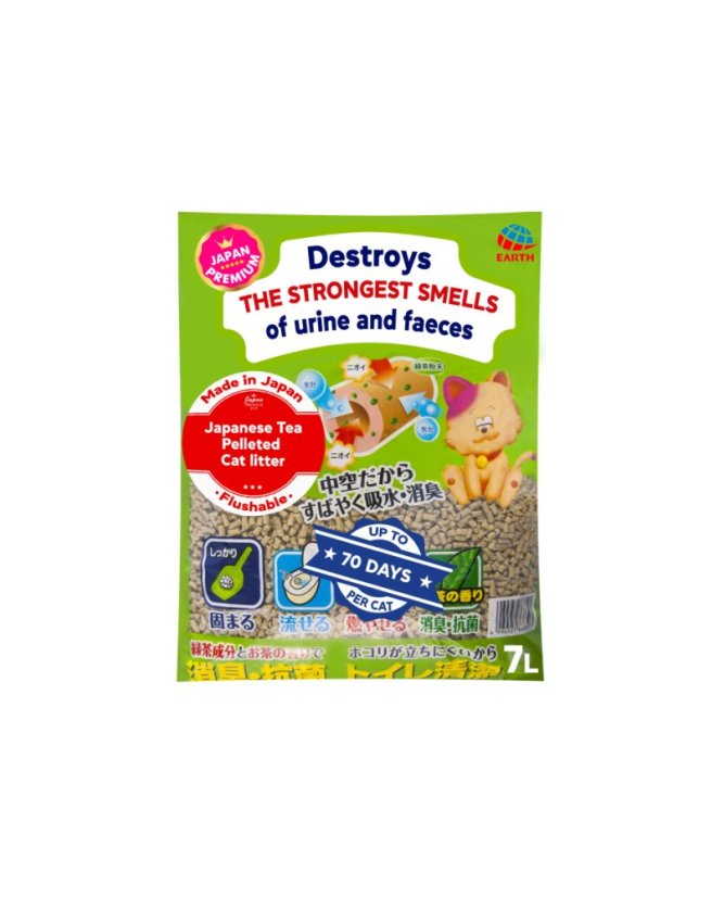 Ultrahrudkující podestýlka na bázi japonského čaje 7l