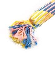 Provazová dentální hračka pro psy Klobása pastelová