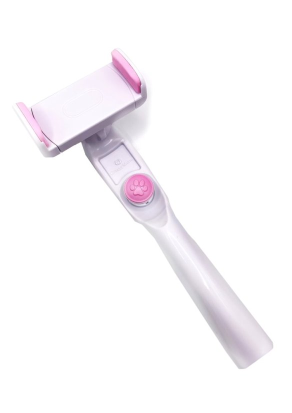 Držák na selfie tyč s hračkou pro kočku