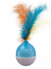 Interaktivní hračka Roly Poly s peřím pro kočky