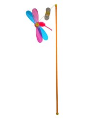 INTERAKTIVNÍ PRUT PRO KOČKU DRAGONFLY – NEPŘEDVÍDATELNÝ POHYB, 115 CM