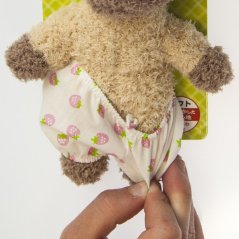 Hračka Žirafa z měkké přírodní bavlny pískací