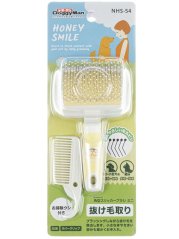 Kartáč s kapkami a hřebenem pro odstranění línající srsti