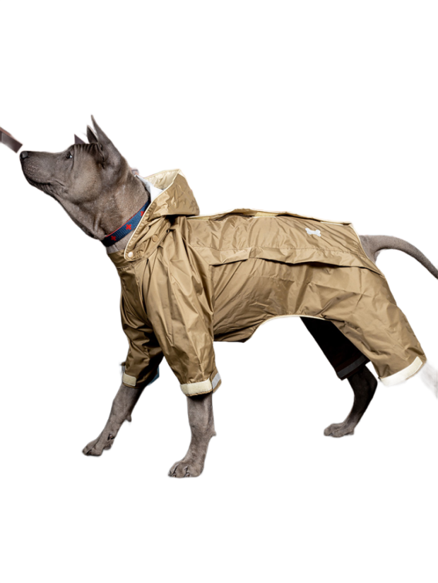 Reflexní pláštěnka overal khaki XL