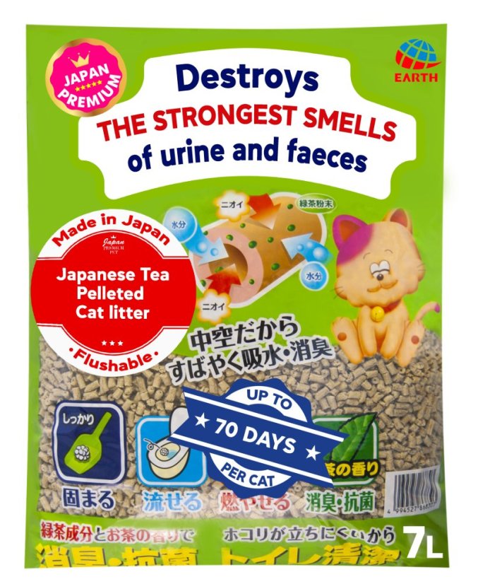 Ultrahrudkující podestýlka na bázi japonského čaje 7l
