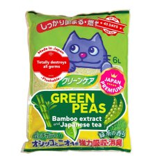 Podestýlka Zelený hrášek s extraktem z bambusu a japonského čaje 6 l