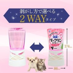 Japan Premium Pet Deodorizing Liquid | Vůně Pink Floral | Trojitá Neutralizace Zápachu pro Domácí Mazlíčky | Dlouhotrvající Svěžest s Technologií Top-Drip | 400 ml