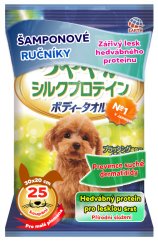 Šamponové ručníky pro expresní koupání bez vody s prevencí kožní alergie 25 ks