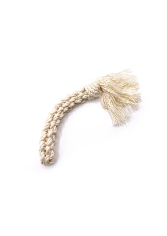 Dvouřadý dentální provaz Cop z přírodní bavlny bez barviv Mini