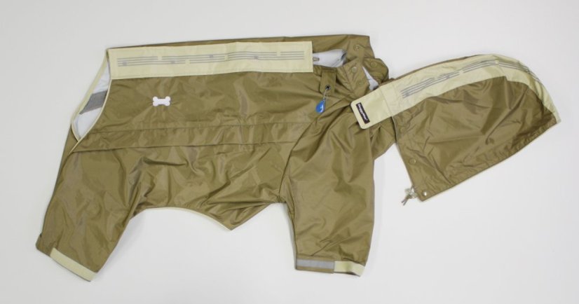 Reflexní pláštěnka overal khaki XL