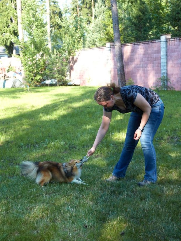Hračka pro psy kožená Kost masáž dásní