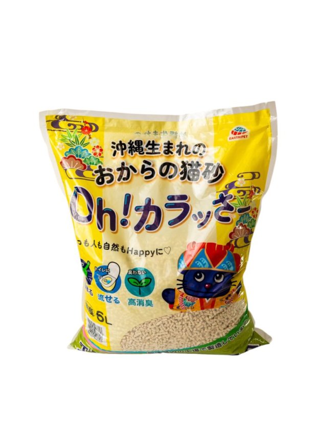 OKINAWA Tofu stelivo pro kočky, 6 l – přírodní, rychle hrudkující a bez zápachu